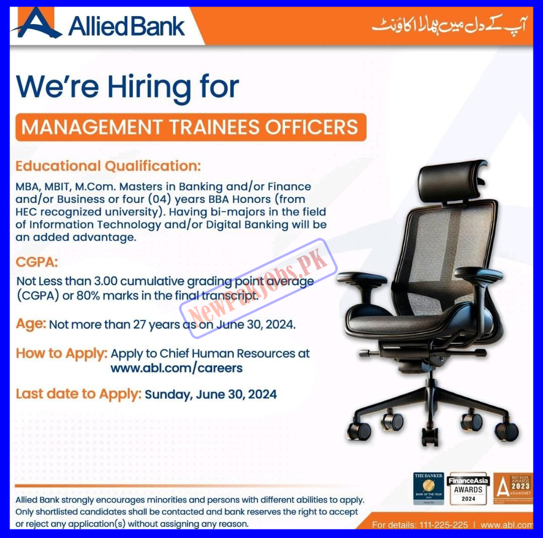 Allied Bank Limited ABL Jobs 2024 Latest Vacancies at www.abl.com