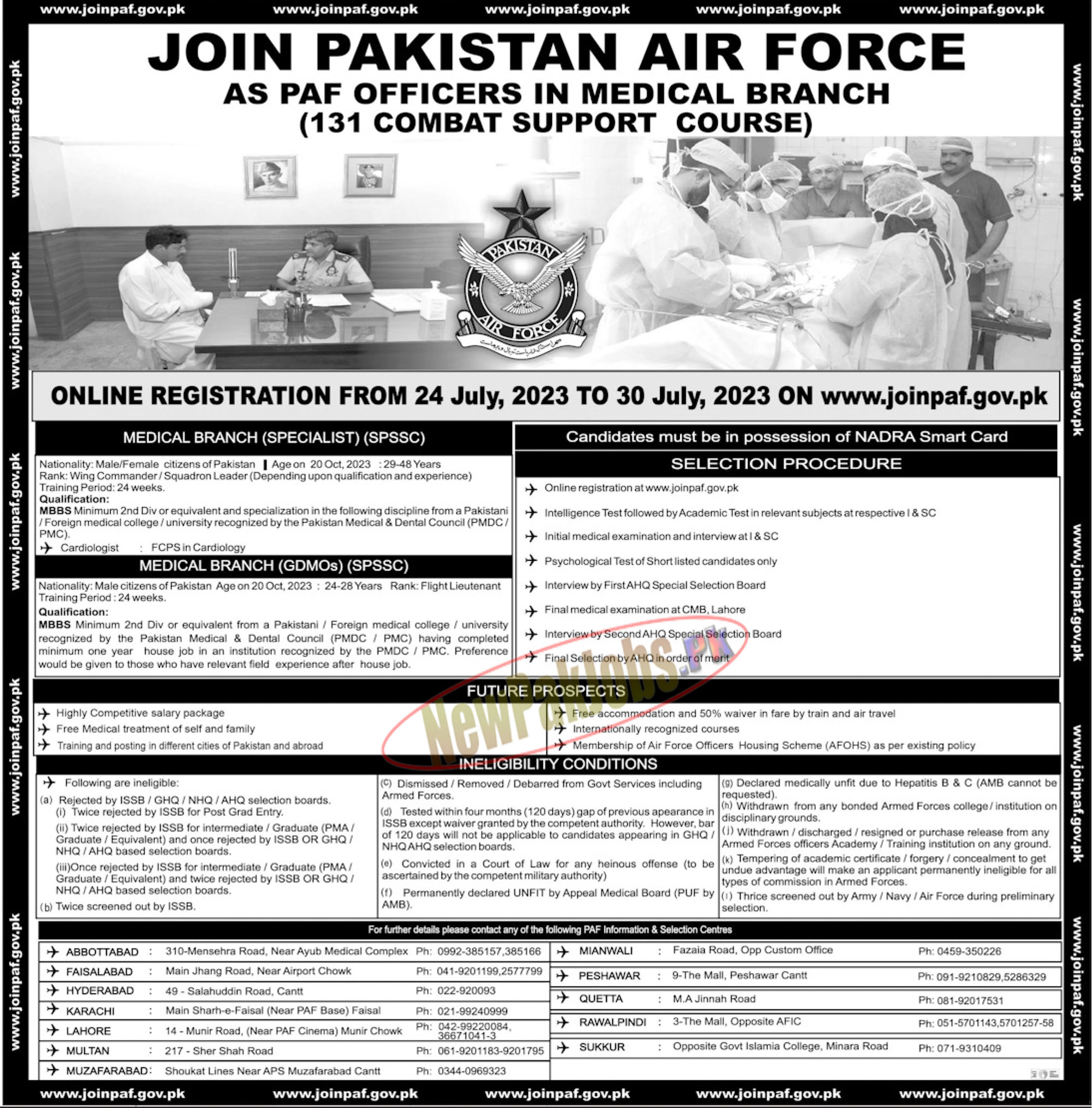 Join PAF 131 Combat Support Course 2023