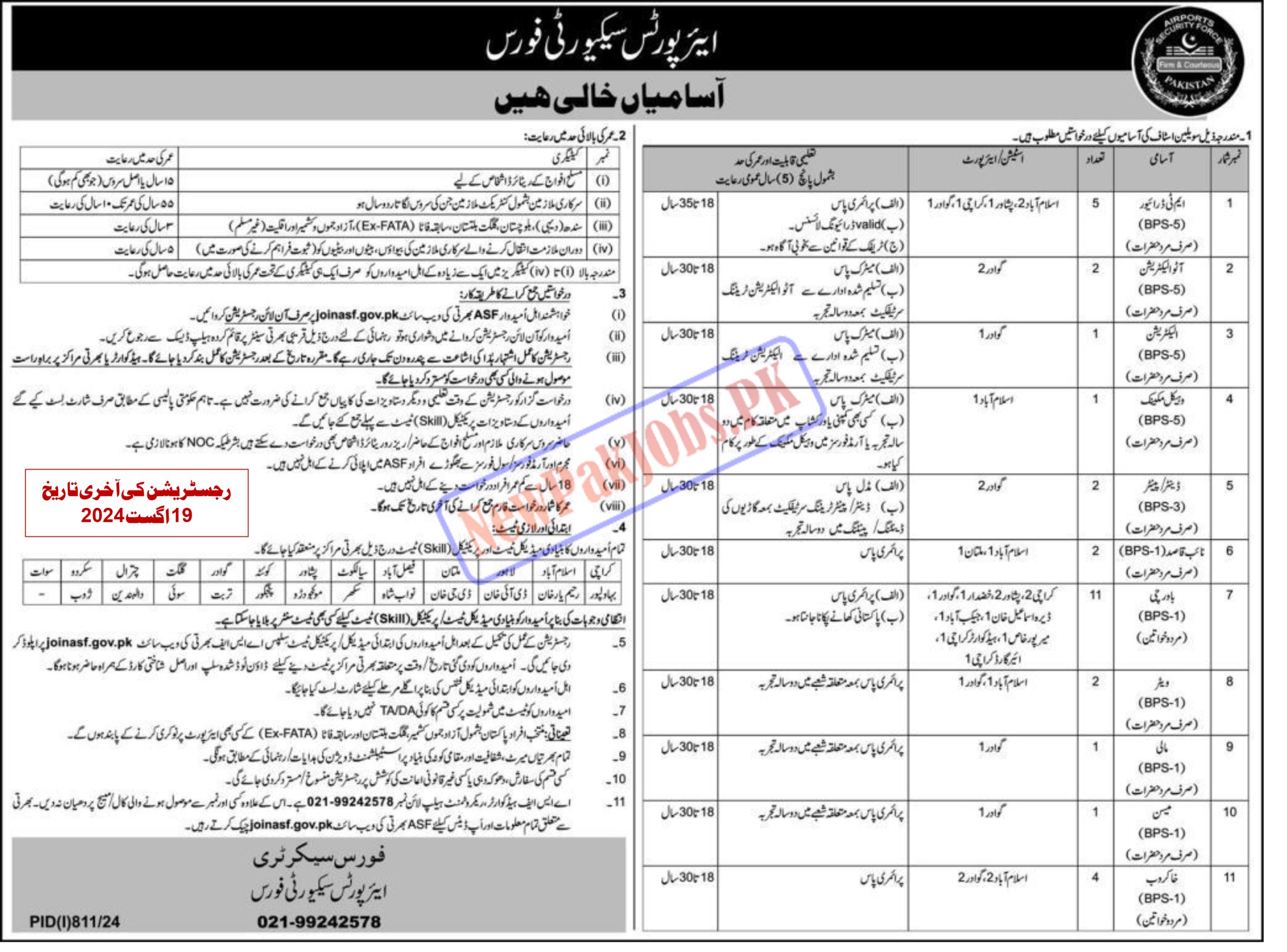 ASF Jobs 2024 Online Apply