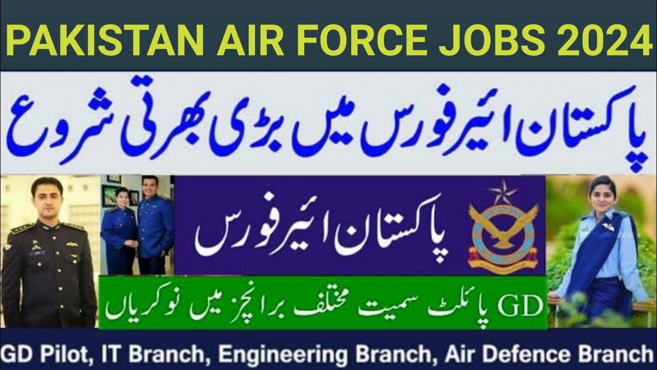 Join Pakistan Air Force as Commissioned Officer 2024 in Pakistan