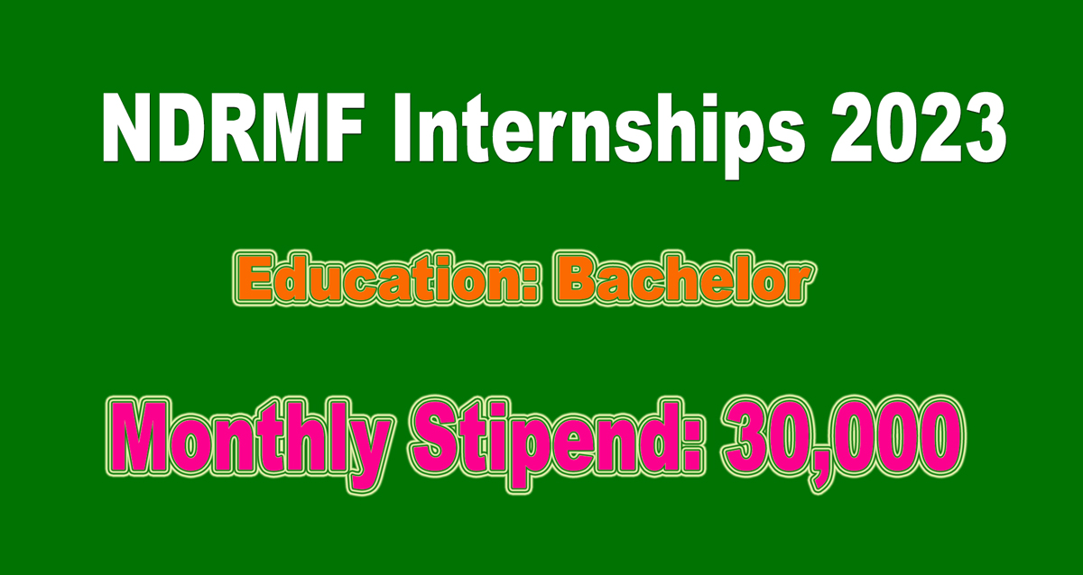 NDRMF Internship Program (FY2023-24)