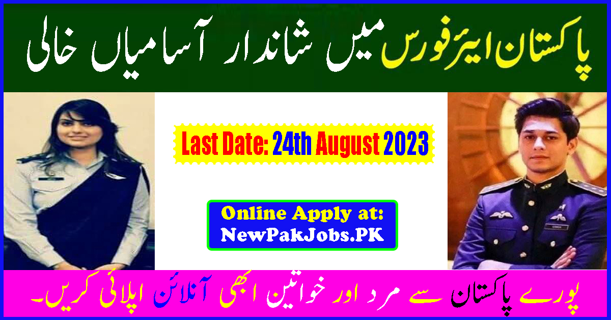 PAF Jobs Recruitment 2023 Latest Pakistan Air Force Recruitment