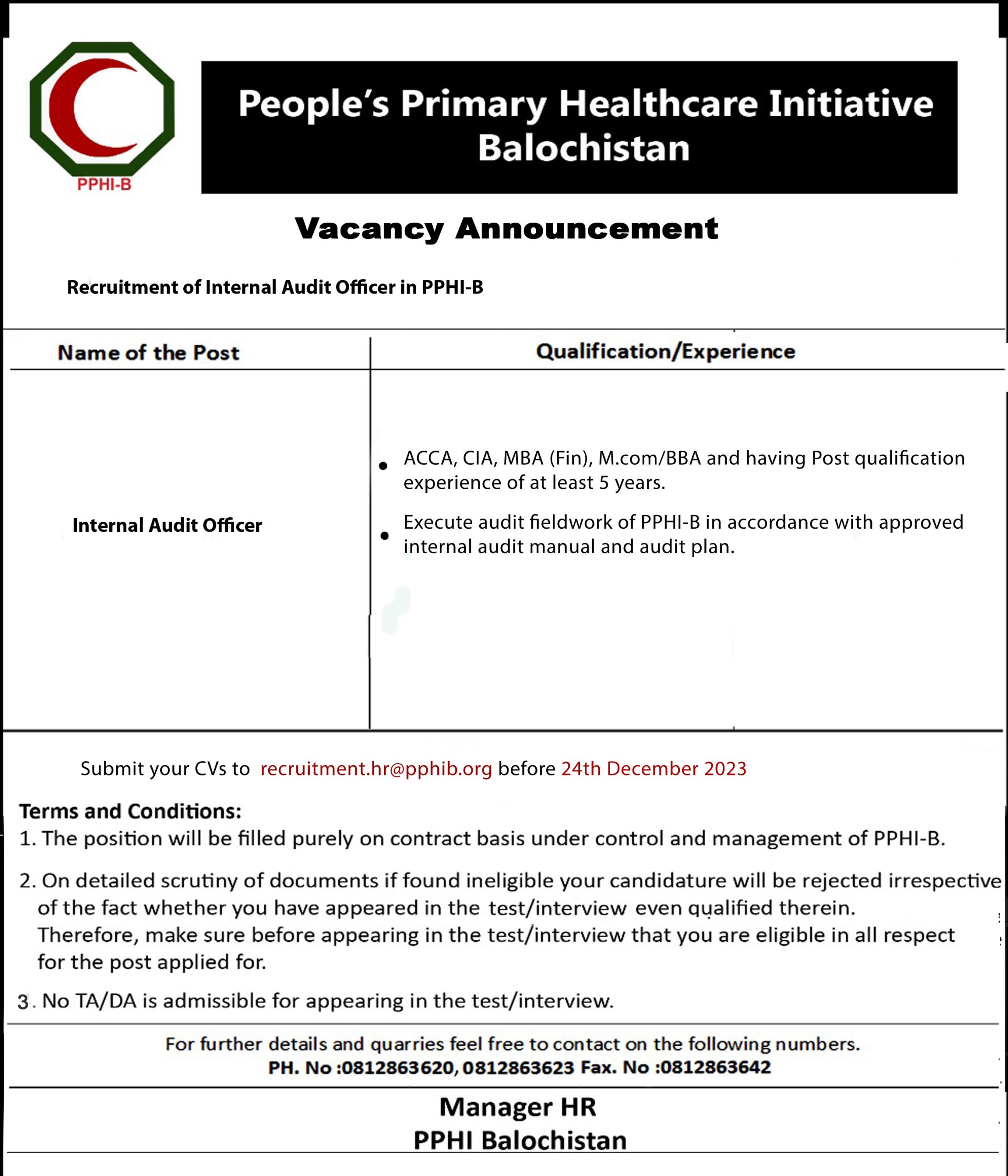 PPHI Balochistan Jobs 2023 Latest Vacancies & Apply Process