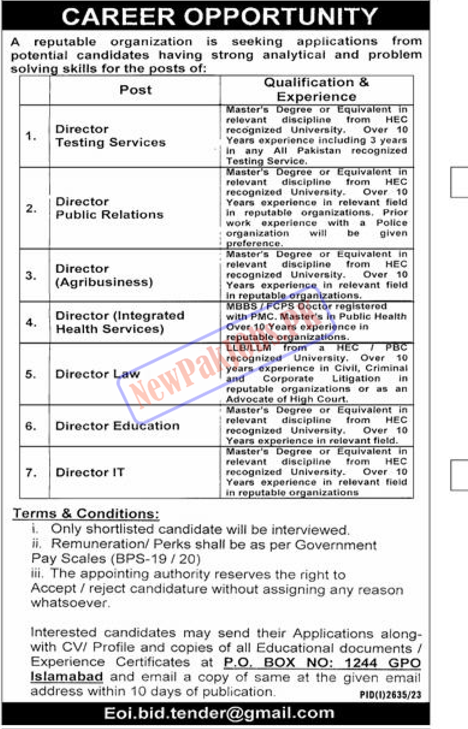 po-box-no-1244-gpo-islamabad-jobs-2023-online-apply