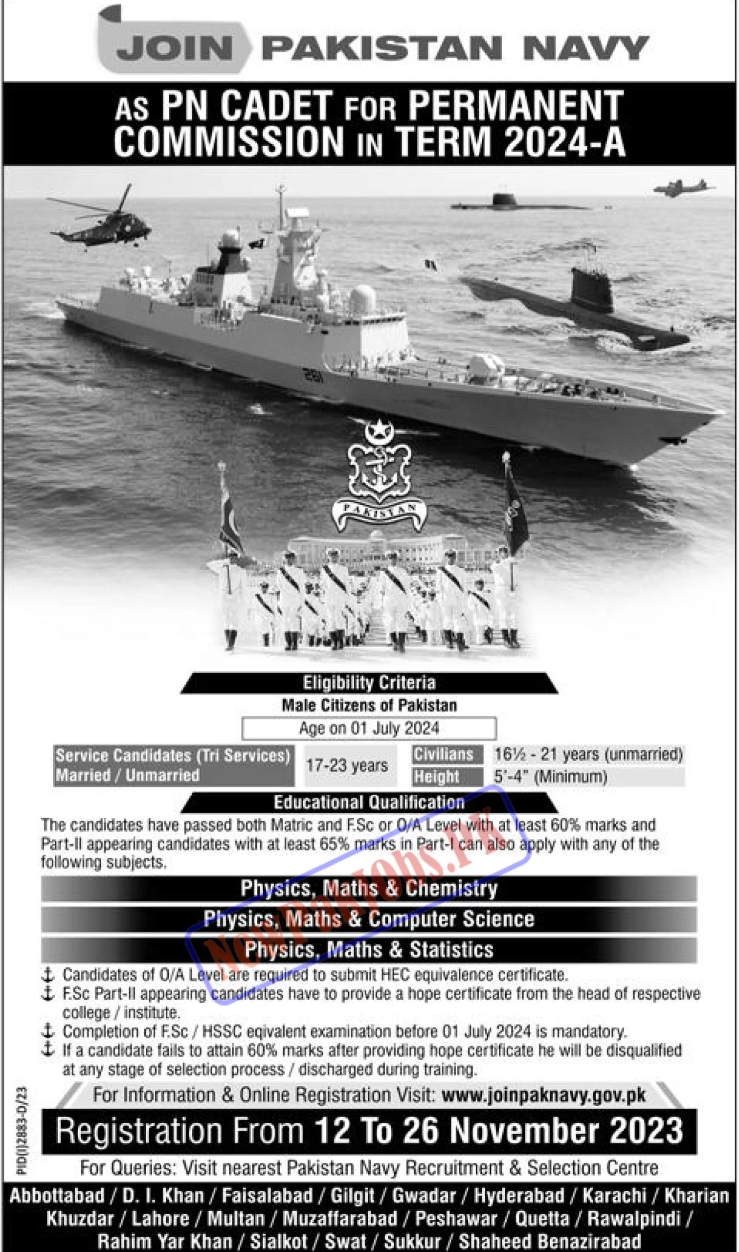 Pakistan Navy Jobs 2023