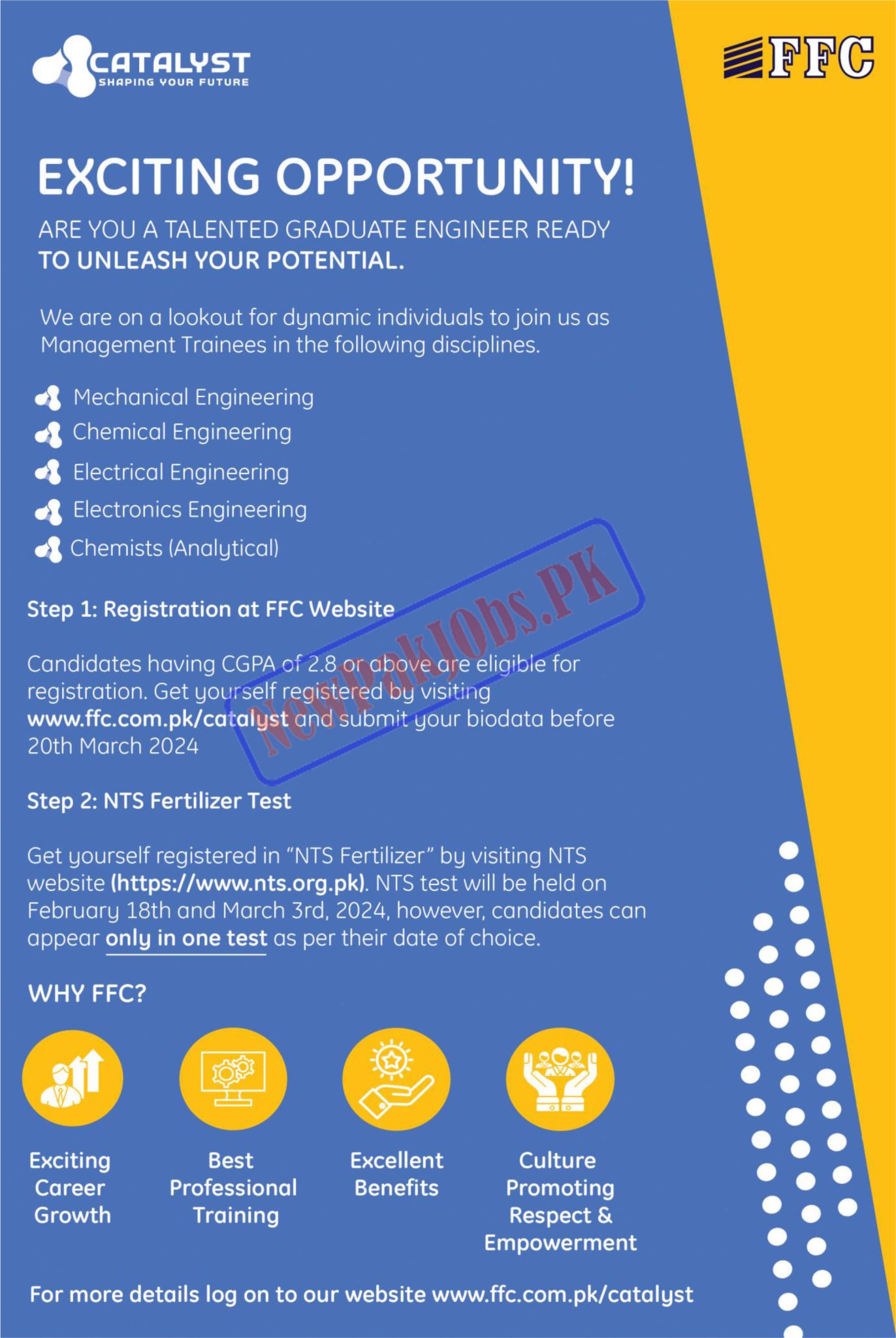 FFC Jobs Management Trainee Engineers Program 2024