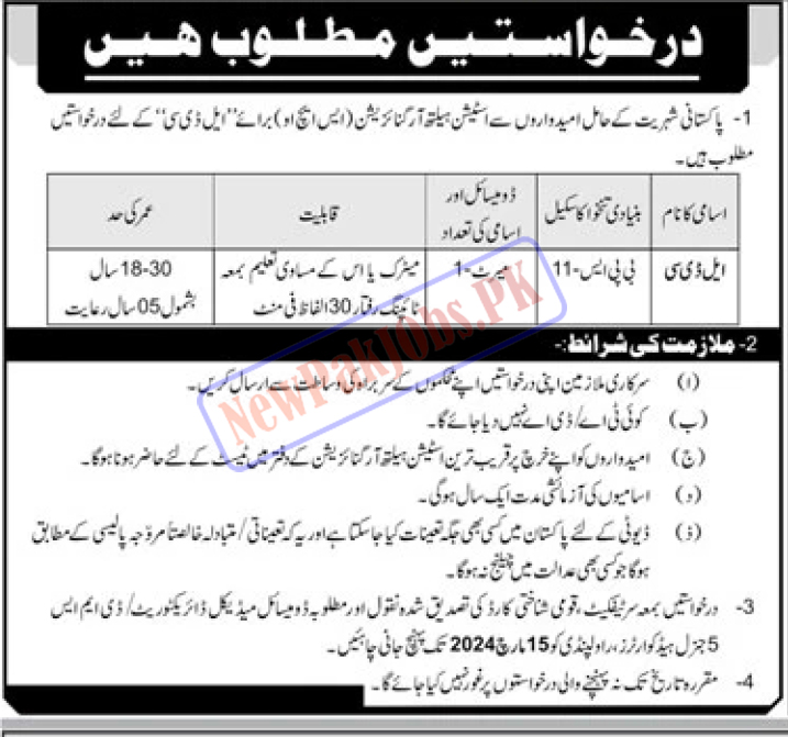 Station Health Organization SHO Jobs 2024 Multiple Positions