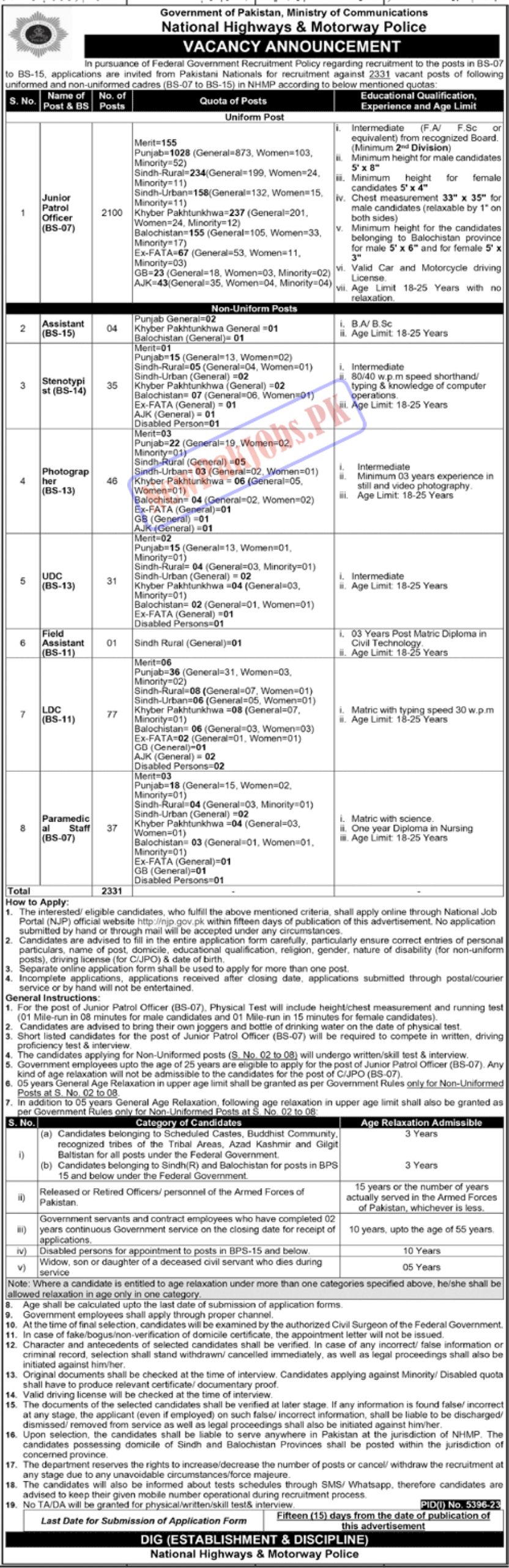 Motorway Police Jobs 2024