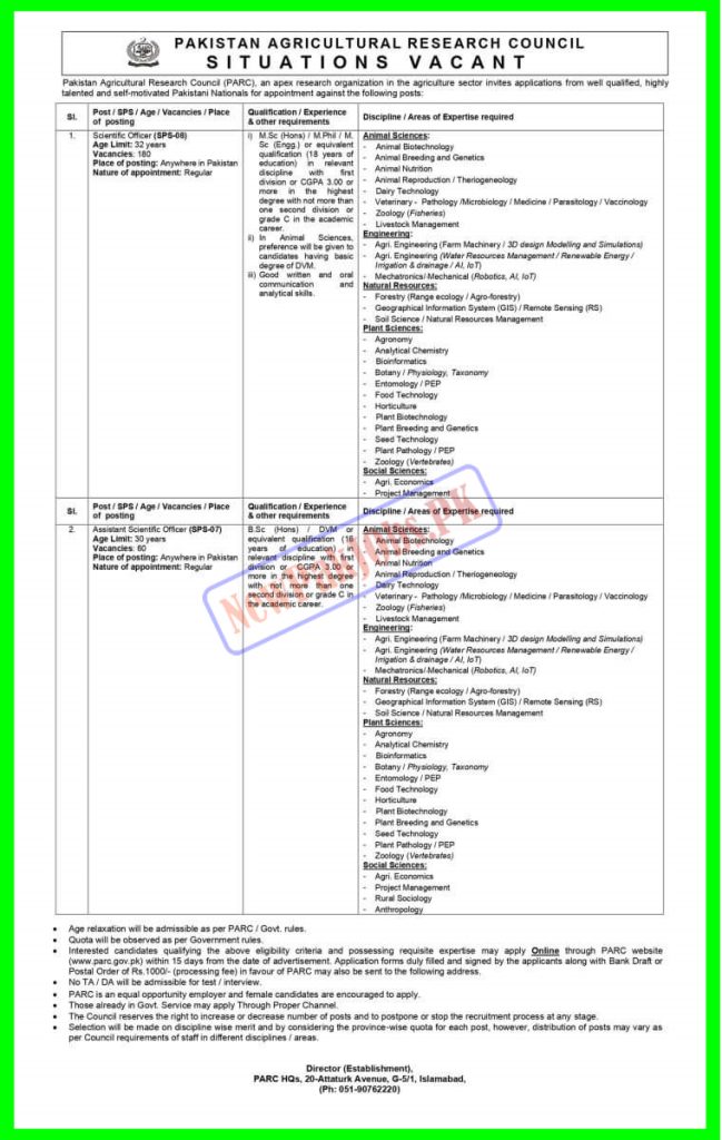 PARC Jobs 2024 240 Vacancies Www Parc Gov Pk Online Apply   PARC Jobs 2024 240 Vacancies 649x1024 