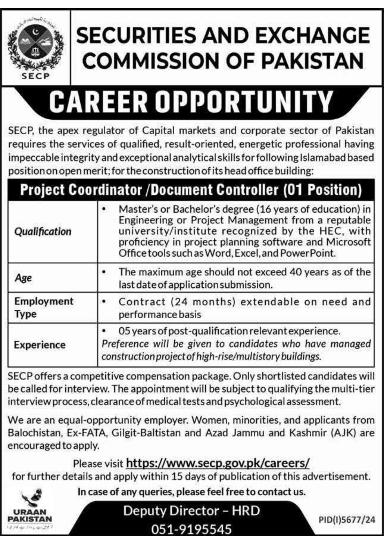 Latest SECP Jobs 2025 SECP Eligibility Conditions & Apply Online